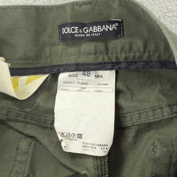 Dolce & Gabbana Green Slim Green Pants Men’s Size 48 IT - Picture 10 of 13